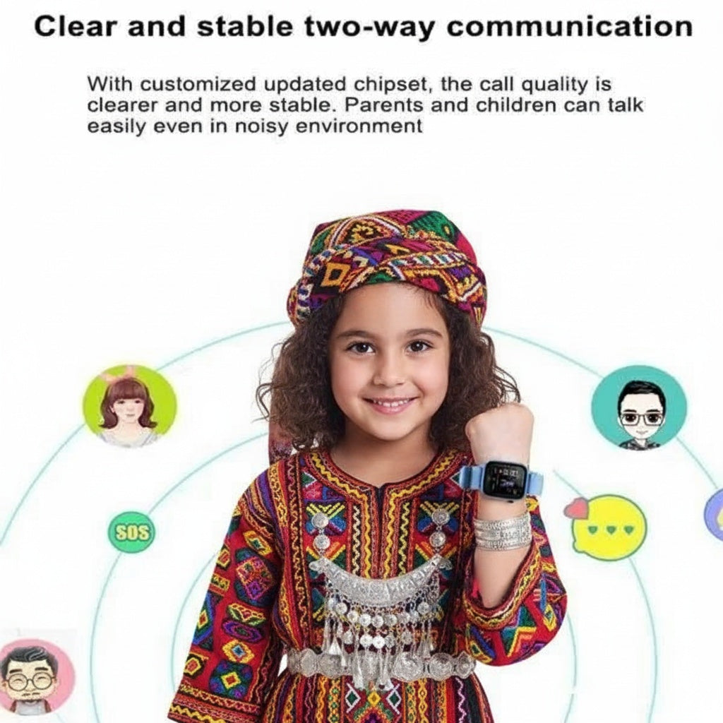 ساعة ذكية للأطفال بشريحة اتصال ونظام مراقبة الوالدين🔥التوصيل مجاني